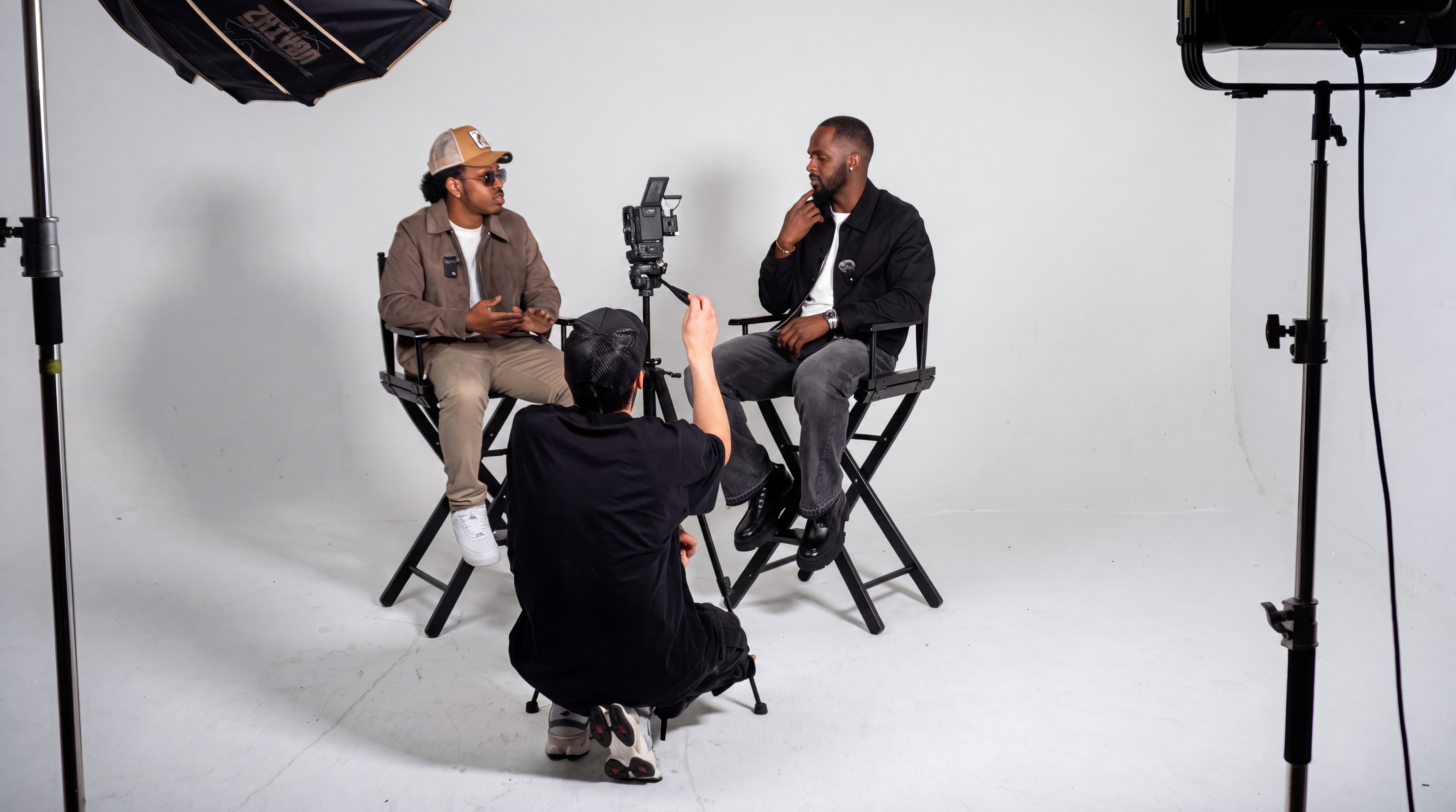 MXDVSN interview shoot in studio